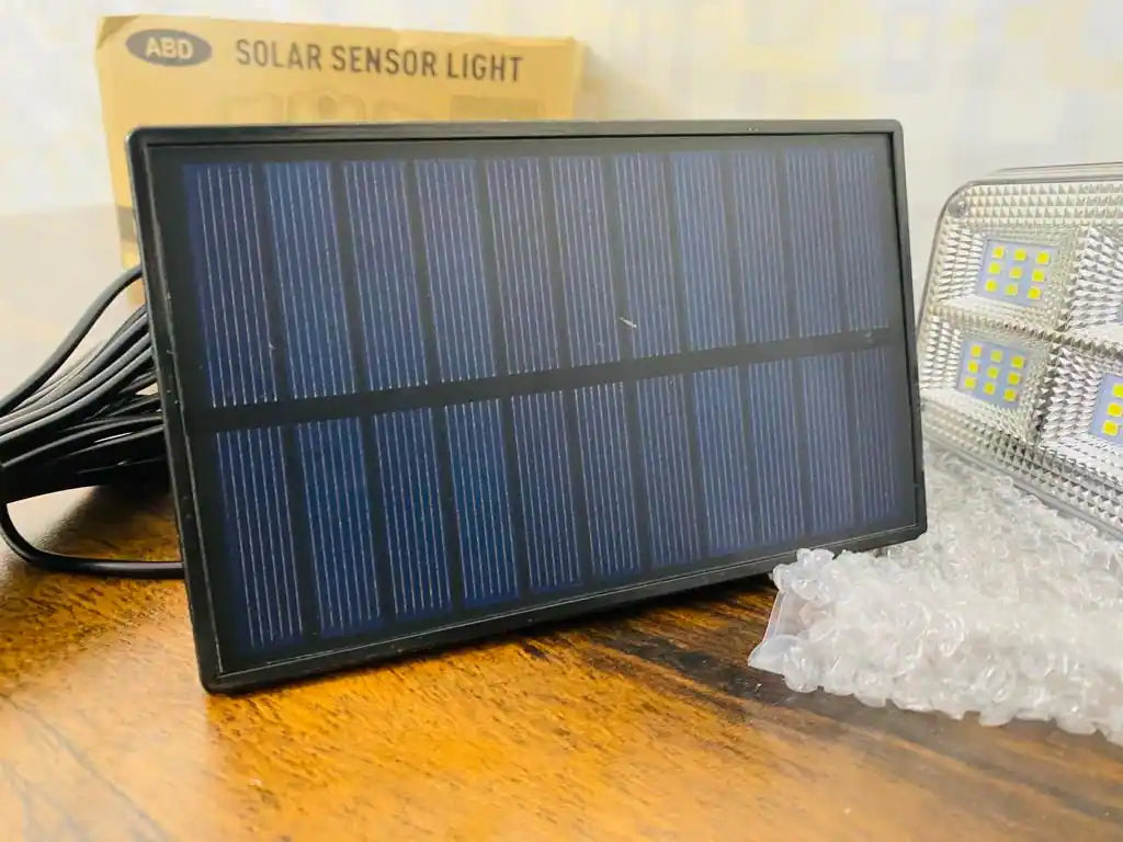 100W 3 Sided Waterproof Adjustment Heads Solar Flood Lights