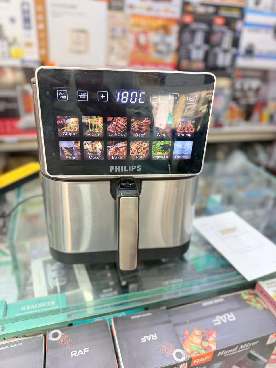 Imported Philips Air Fryer 10L Full Digital Panel Large Capacity Air Fryer for Oil Free Cooking Frying Grilling Baking Roasting French Fries & Healthy Kitchen Cooking