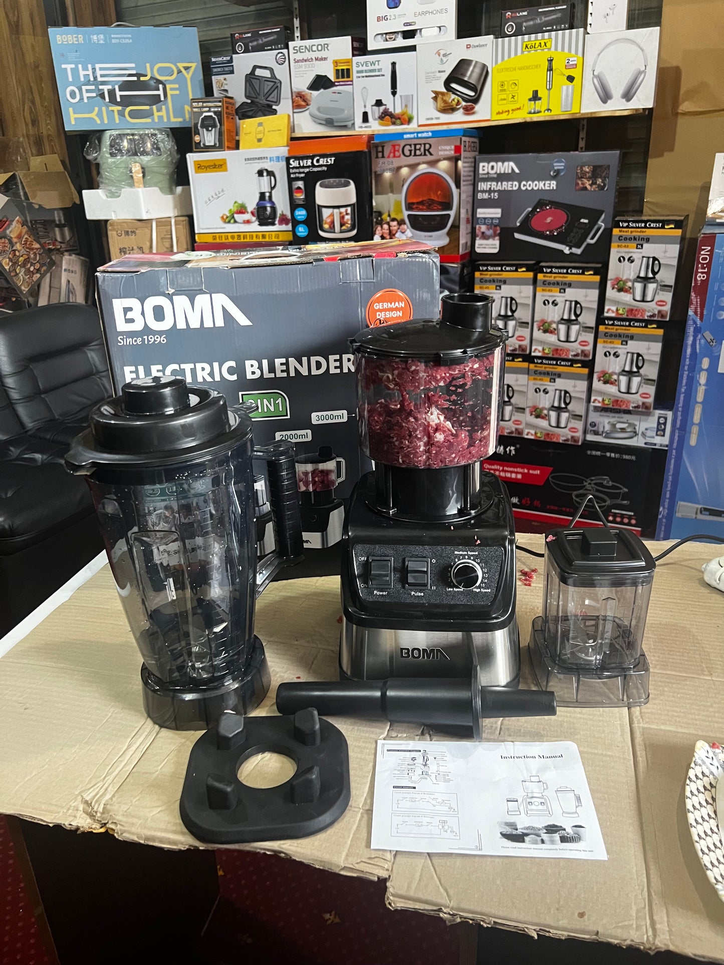 BOMA GERMAN LOTT IMPORTED 3 in 1 JUICER BLENDER CHOPPER HIGH QUALITY STEAL BODY