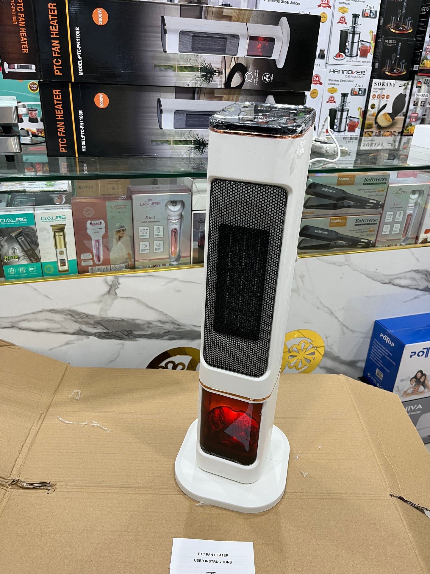 Lott imported Ceramic Heater . Flame design . High Quality 2000W