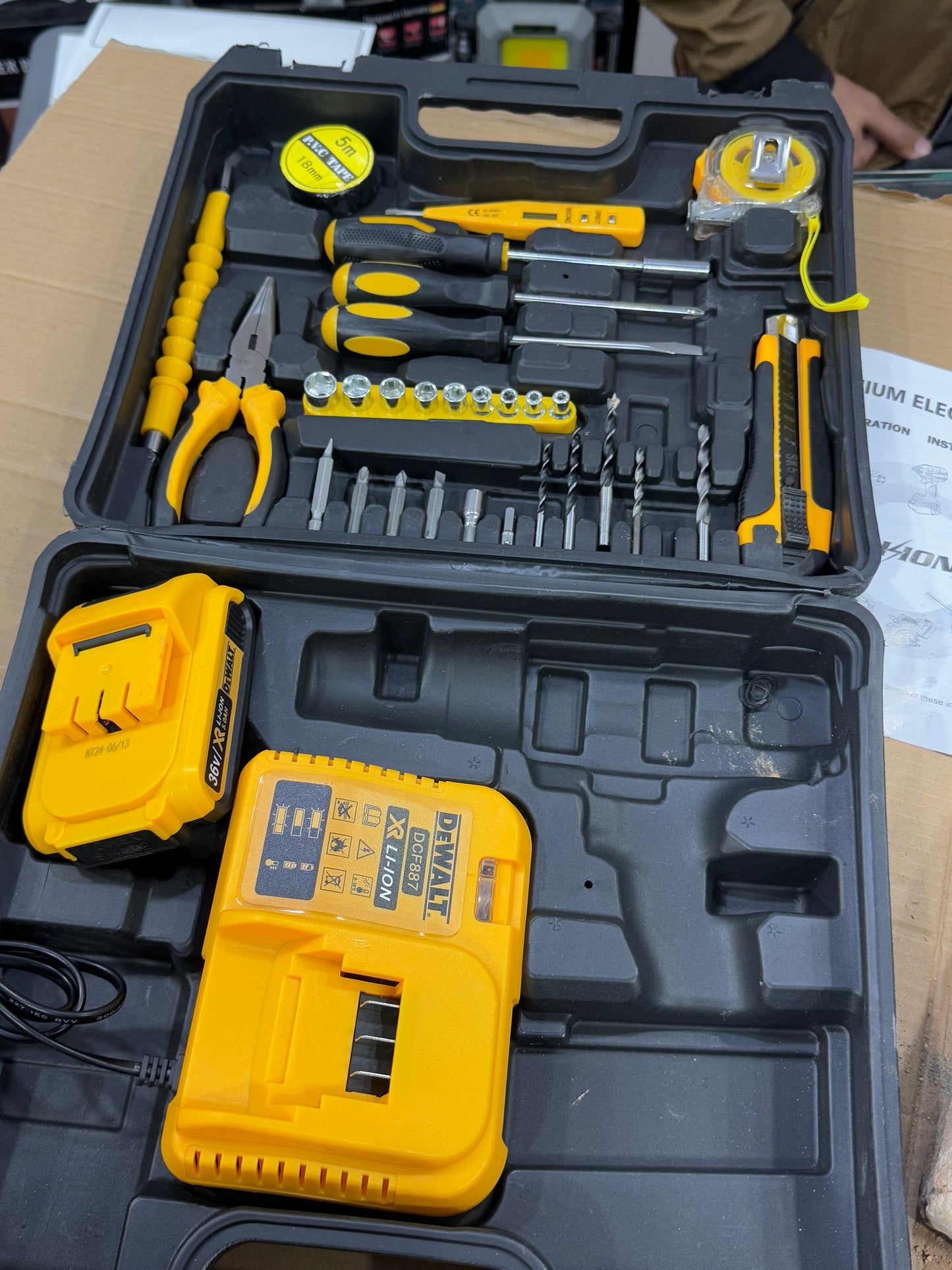 Dewalt German Lott Imported  36 V Drill machine Tools Box . High Quality