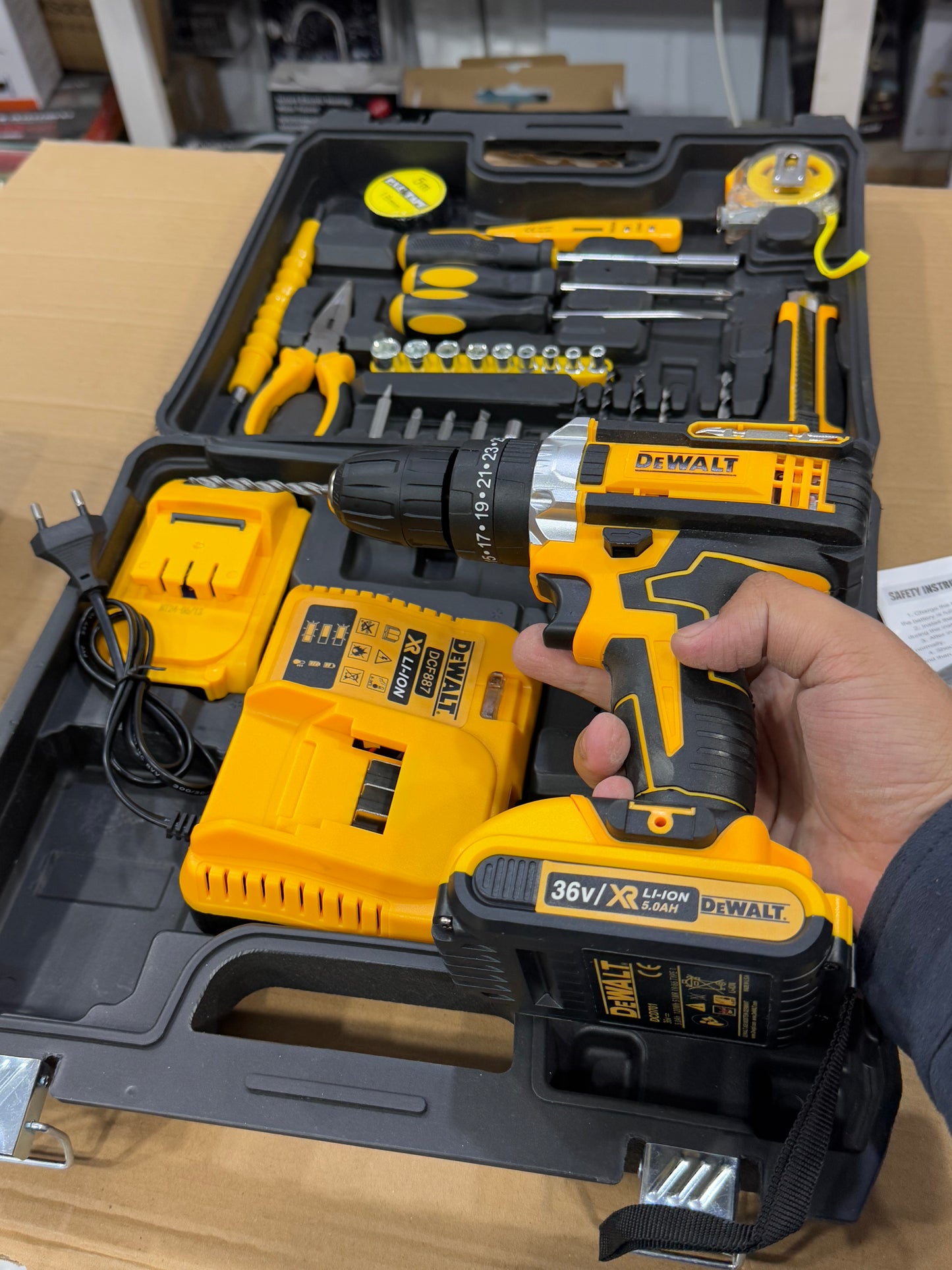 Dewalt German Lott Imported  36 V Drill machine Tools Box . High Quality