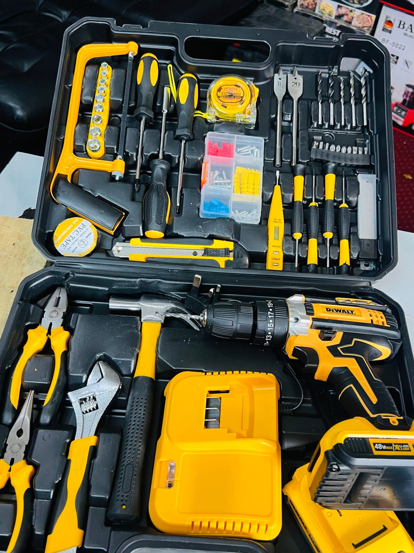 Lott Imported 117 pieces Drill machine. Power tools set . High Quality tool kit