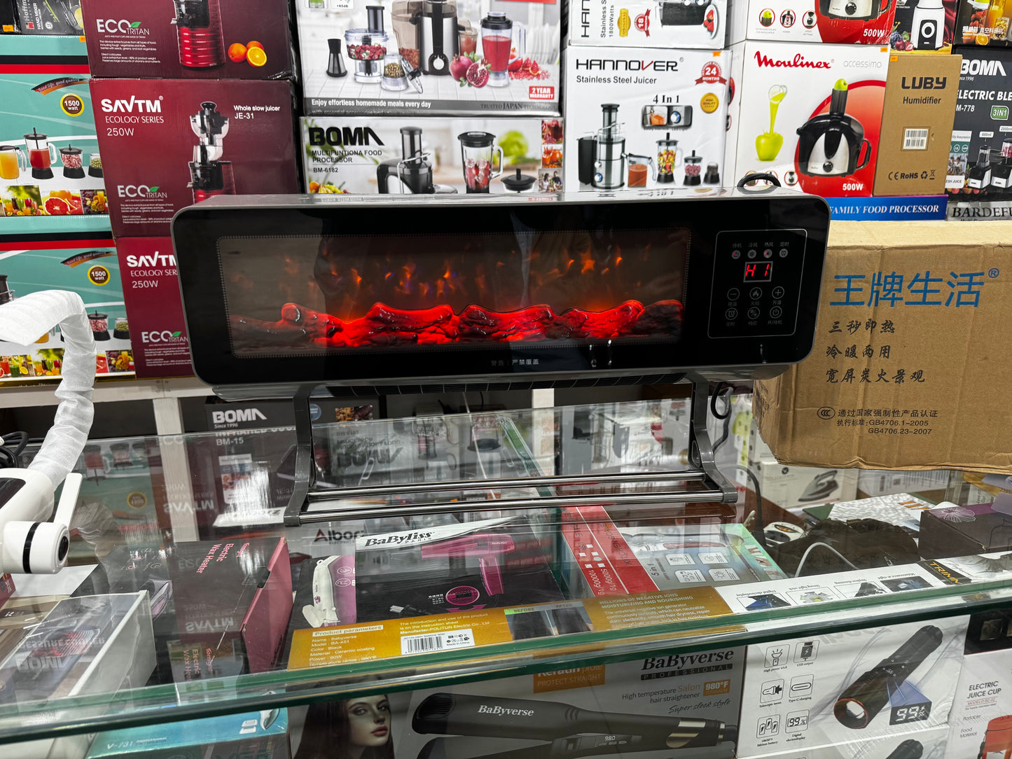 Lott imported ACE life wall mounted Electric heater . Flame display. Very high Quality