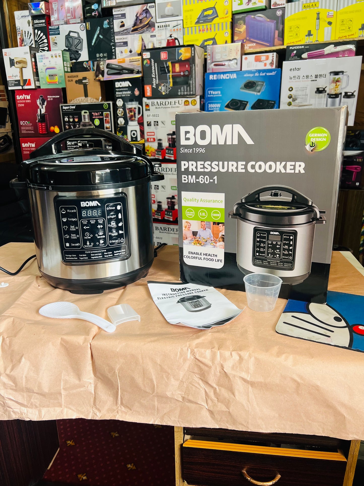 Boma 6 Liter Electric Pressure cooker . Multiple Function.