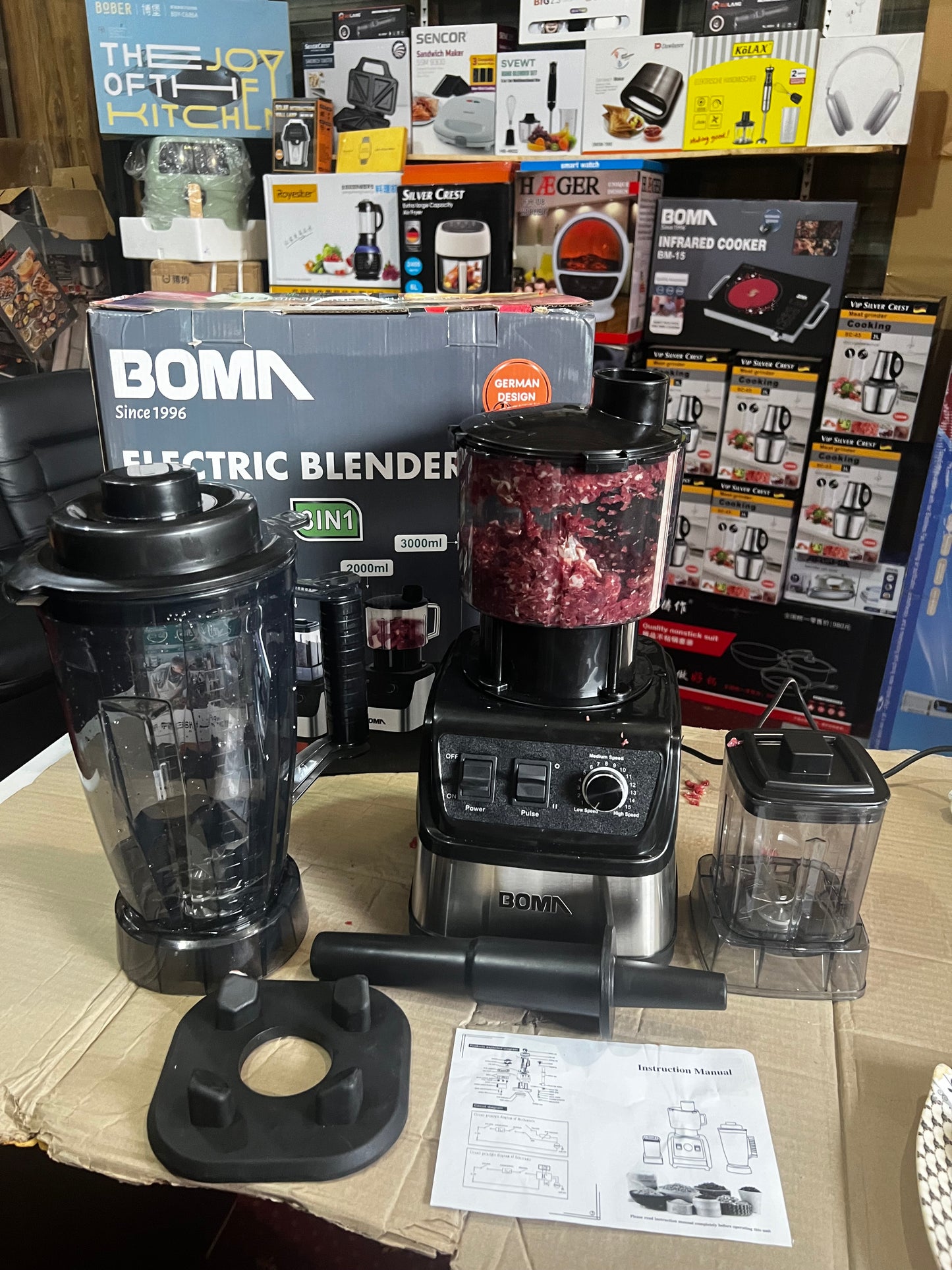 BOMA GERMAN LOTT IMPORTED 3 in 1 JUICER BLENDER CHOPPER HIGH QUALITY STEAL BODY