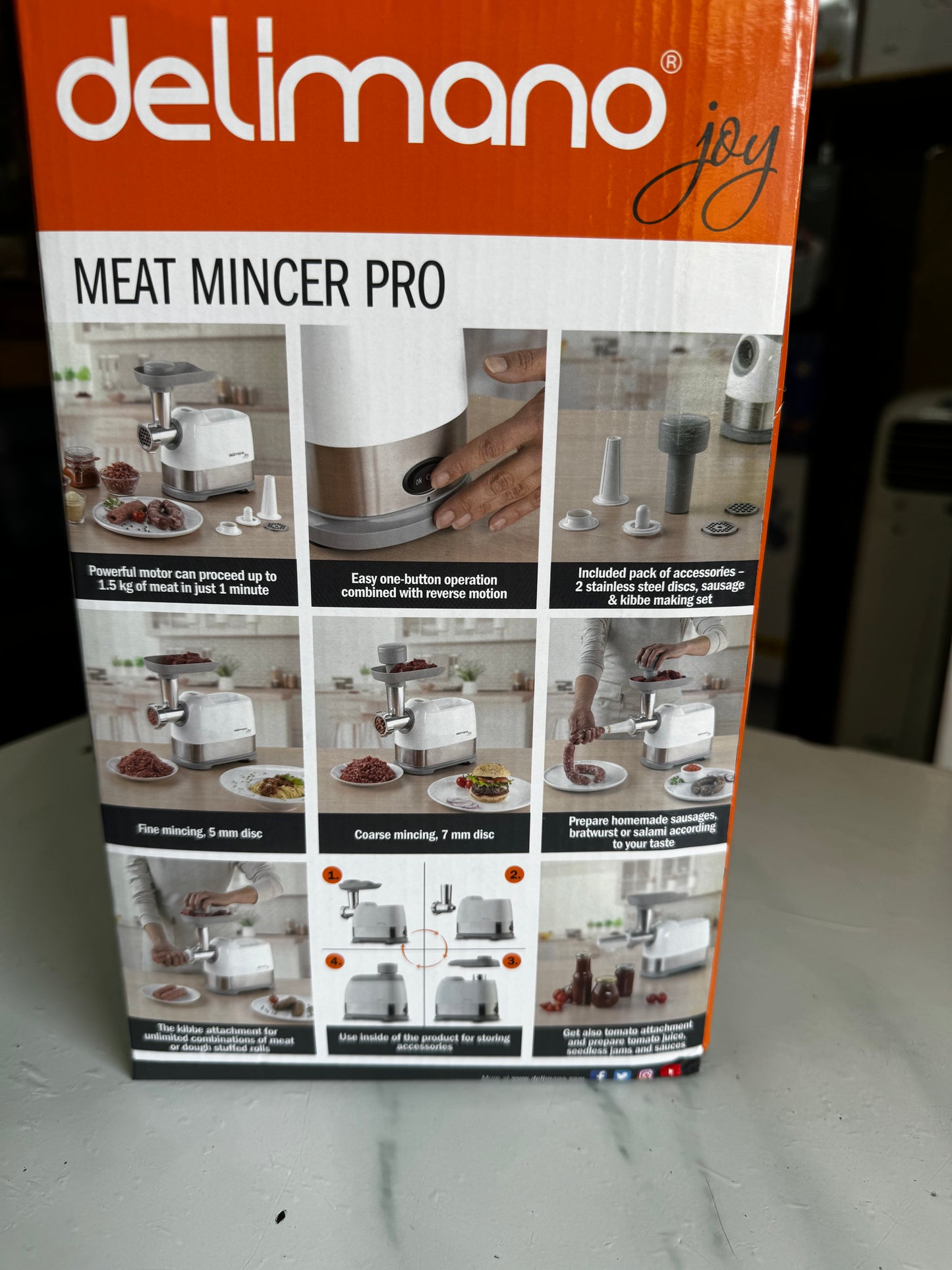 Orginal Delimano Switzerland Brand . Meat mincer . Meat Grinder
