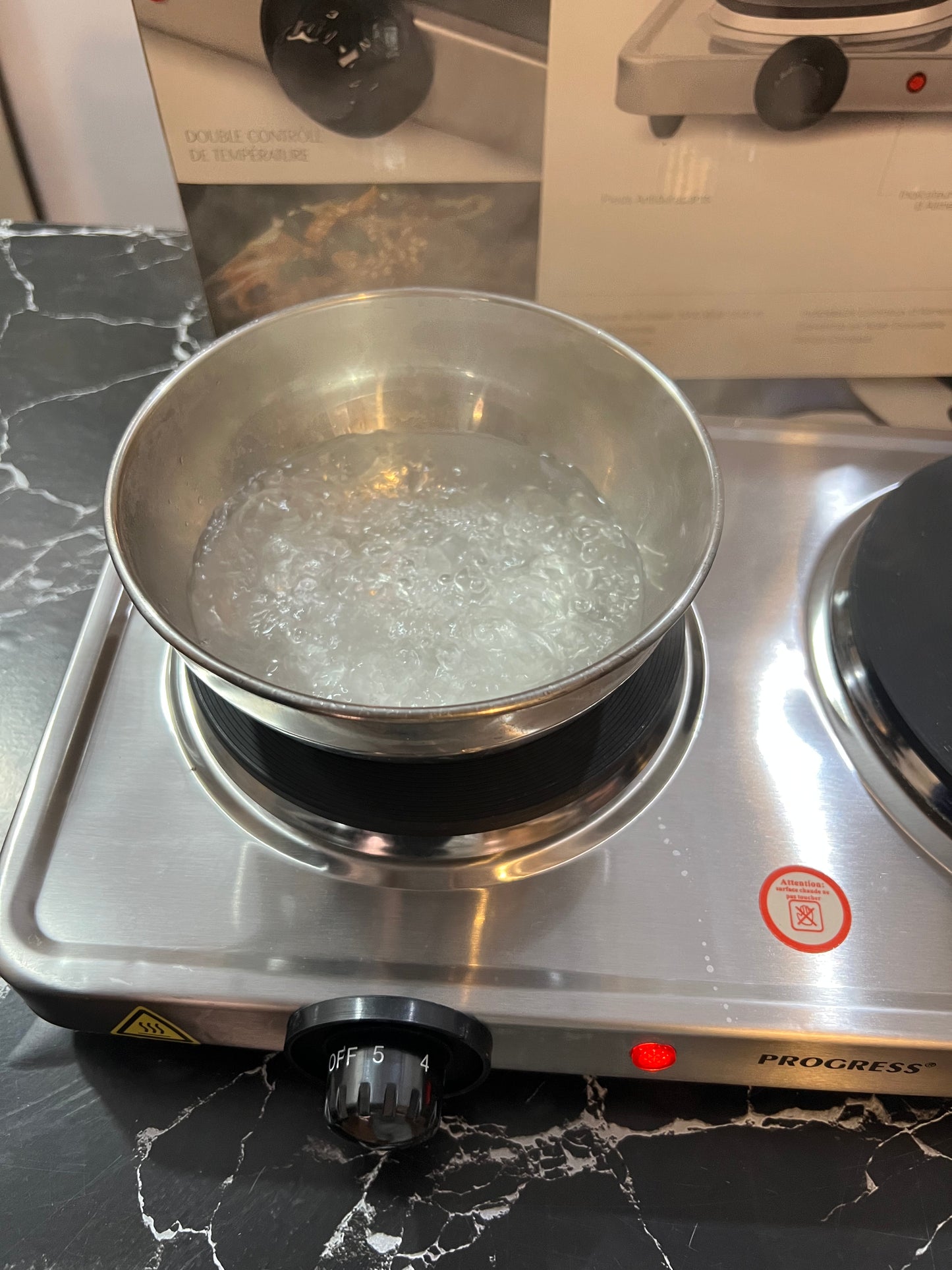 Orginal UK Lott Progress Double Hotplate. Stainless steel. 2500 Watt high quality