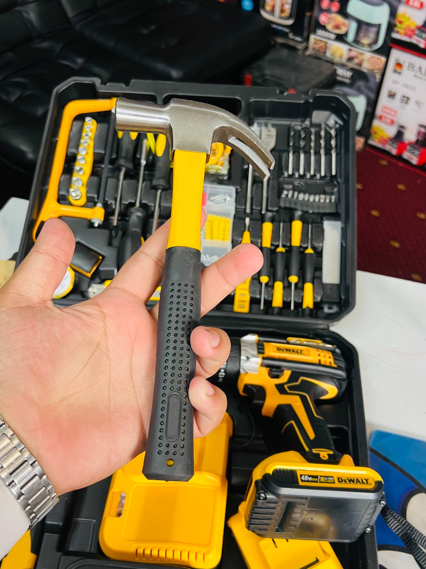 Lott Imported 117 pieces Drill machine. Power tools set . High Quality tool kit