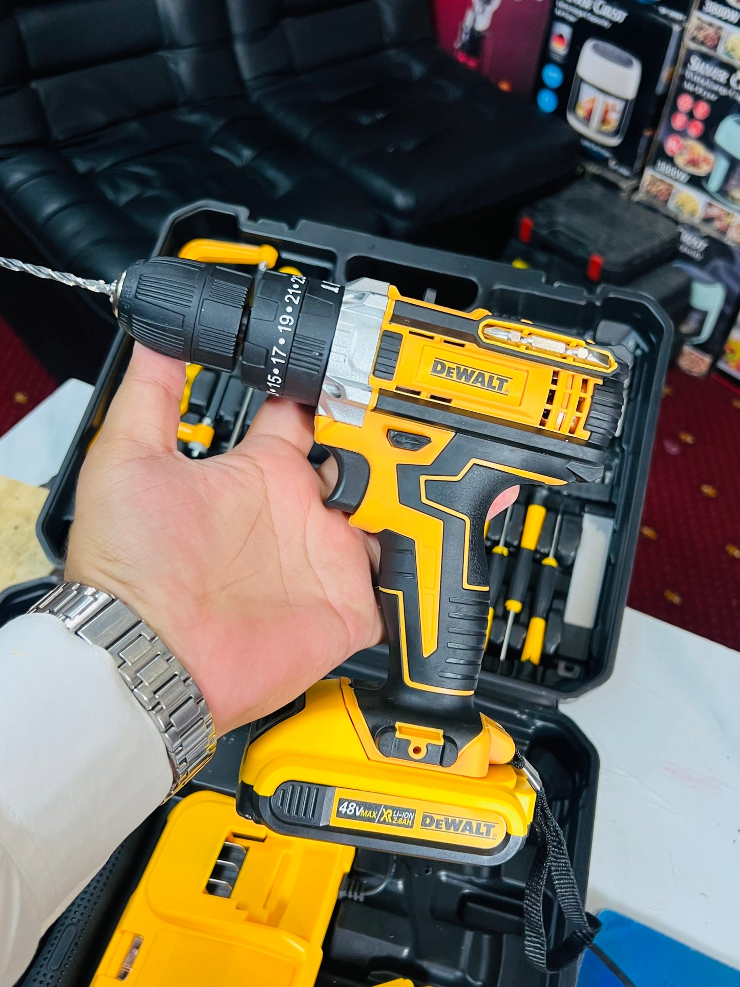 Lott Imported 117 pieces Drill machine. Power tools set . High Quality tool kit