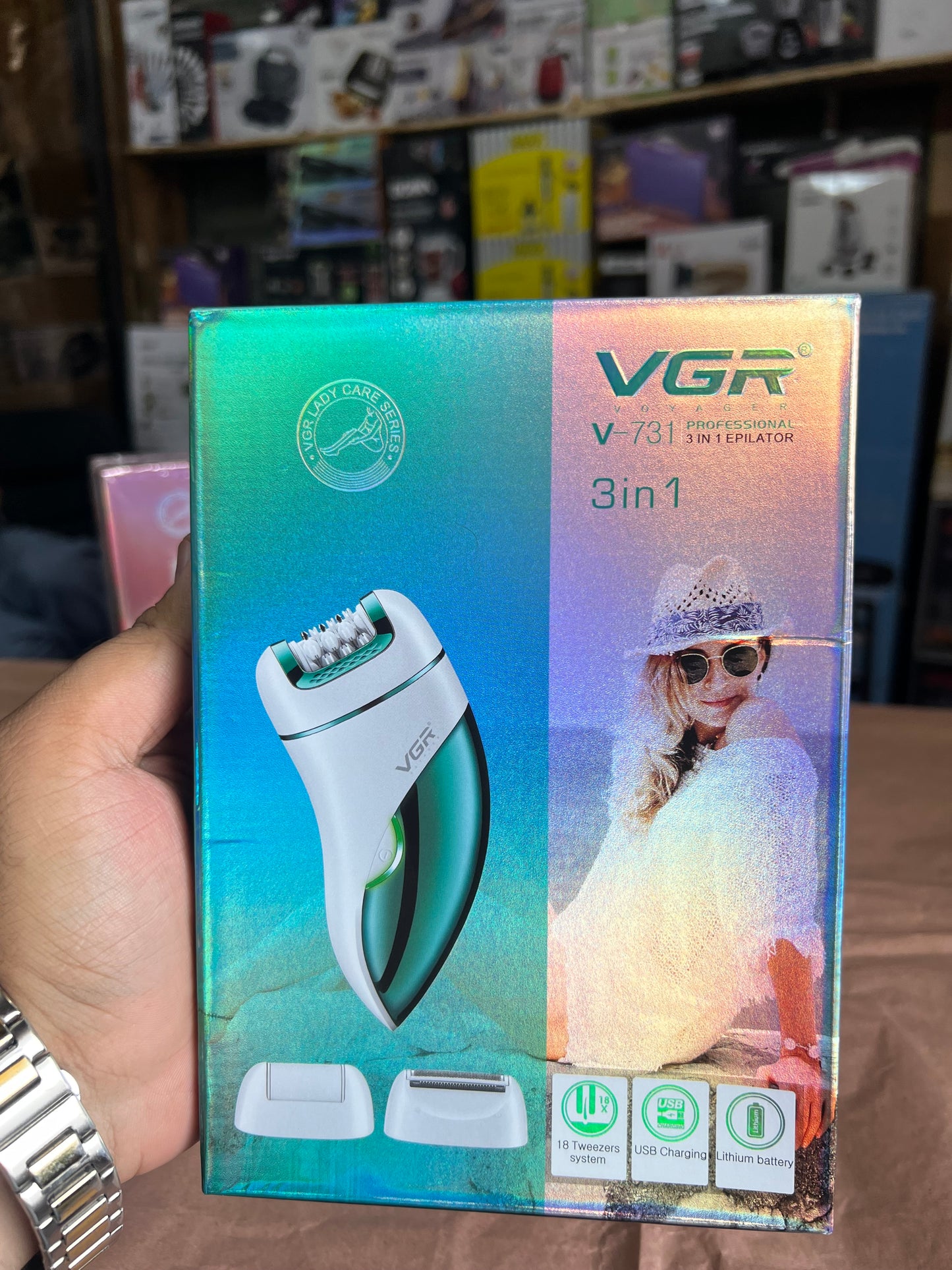 Orginal VGR 3 in 1 Epilator. Shaver trimmer Model .V731 & V732