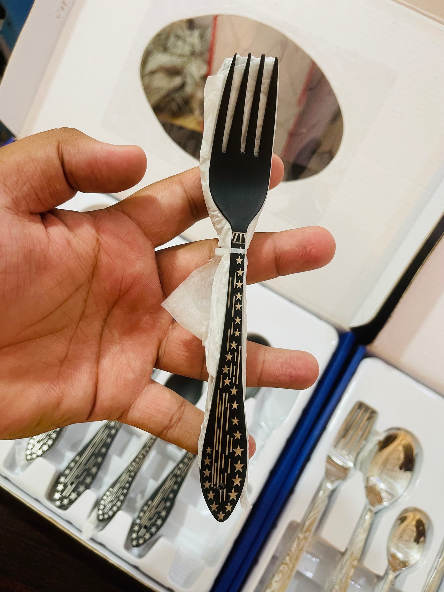 Orginal Arshia Brand . Stainless steal 53 piece Cutlary set . For 12 person High quality