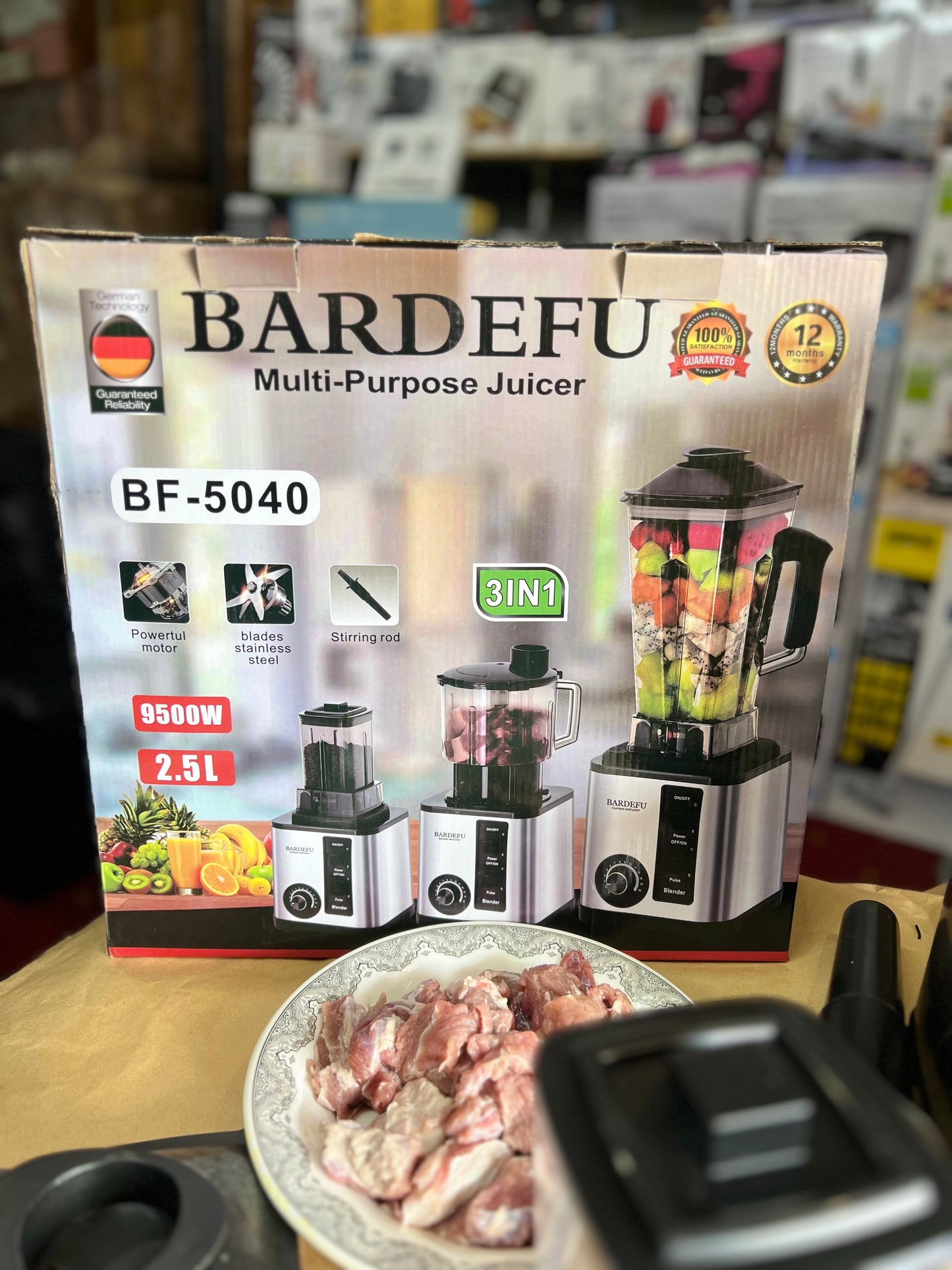 Bardefu German Lott imported 3 in 1 Juicer Blender