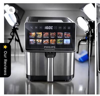 Imported Philips Air Fryer 10L Full Digital Panel Large Capacity Air Fryer for Oil Free Cooking Frying Grilling Baking Roasting French Fries & Healthy Kitchen Cooking