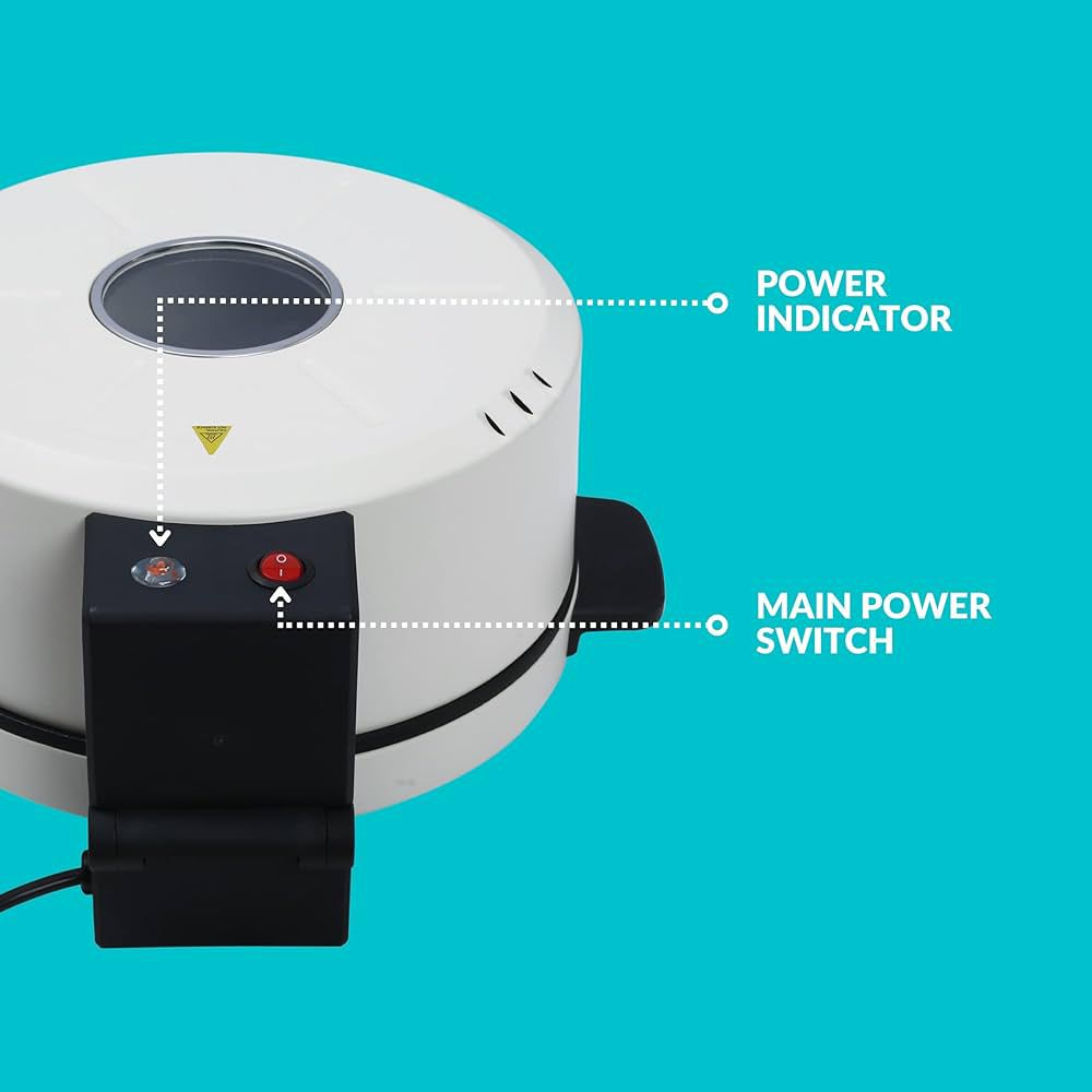 Silver Crest Roti Maker |Bread Maker 1800 Watt (white colour) premium quality 36 CM Electric Pizza maker