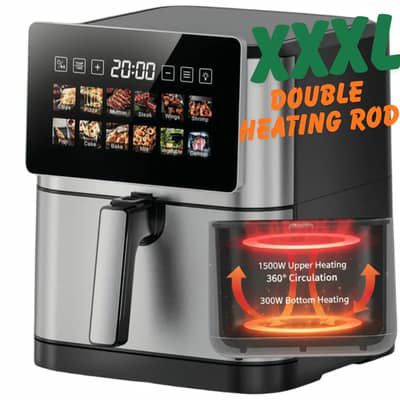Imported Philips Air Fryer 10L Full Digital Panel Large Capacity Air Fryer for Oil Free Cooking Frying Grilling Baking Roasting French Fries & Healthy Kitchen Cooking